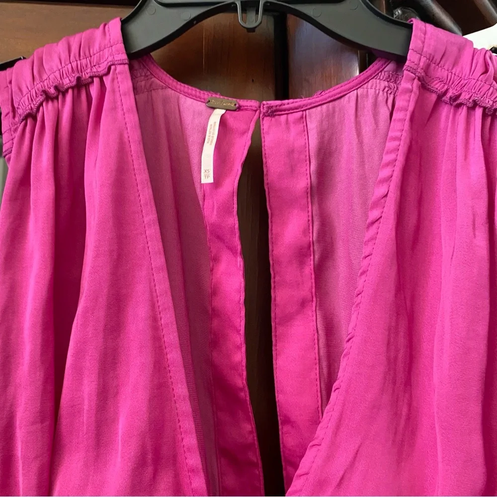 Free People Pink Selene Tank Top Blouse Women’s XS Euro Summer Beach